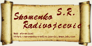 Spomenko Radivojčević vizit kartica